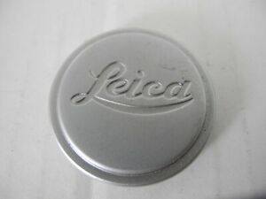 LEICA FRONT LENS CAP 49MM PLASTIC WITH LEICA LEITZ LOGO  VERY CLEAN 