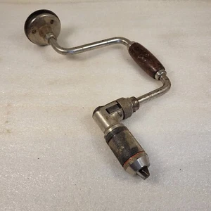 Vintage Stanley No. 923 - 10IN - Y Ratcheting Auger Bit Brace - Picture 1 of 8