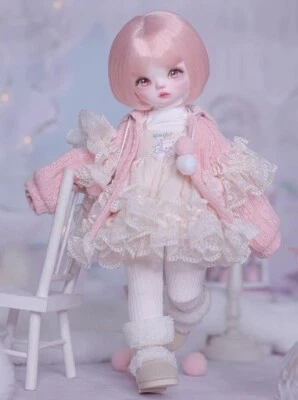 1/6 BJD Doll SD Girl Sapphire 呜呜 B -Free Face Make UP+Eyes+Clothes+wig+Shoes - Image 1 of 4