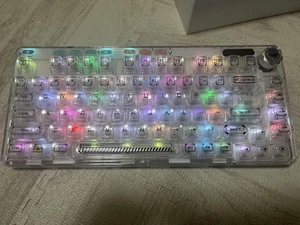 Aula F81 Transparent Keyboard Mechanical Gaming Keyboard Custom Diy Clear - Picture 1 of 6