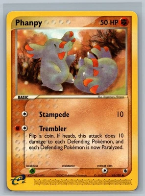 Pokemon TCG Phanpy #62/109 CCG EX Ruby & Sapphire - Image 1 of 2