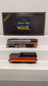 Weaver QC-1080LP O Gauge Milwaukee Road Hudson Locomotive & Tender #100 w/PS EX - Picture 1 of 7