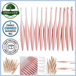 Gancho de ganchillo Furls, rubor aerodinámico metal pulido y acabado mate, ergonómico - Imagen 1 de 7