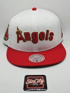 California Angels Anaheim Retro Mitchell & Ness Double Bonus Snapback Hat Cap - Picture 1 of 8