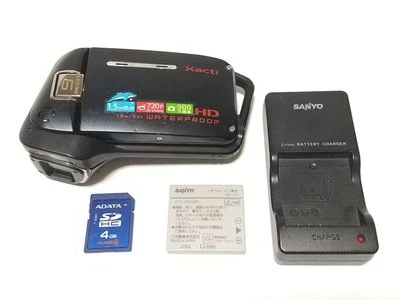 SANYO Xacti DMX-CA9 Wasserdicht Digitalkamera 720P Werke Gut Mit 4GB SD Karte - Bild 1 von 4