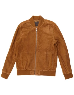 DOCKERS Mens Bomber Suede Jacket UK 40 Large Brown Suede AJ01 - Image 1 of 3