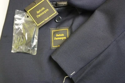 Abrigo Deportivo Sartoria Partenopea Azul Marino Mezcla Mohair Talla 48R NUEVO Foto 1 de 4