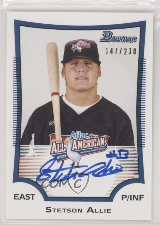 2012 Bowman Aflac All-American Auto /230 Stetson Allie #AFLAC-SA Auto - Image 1 of 2