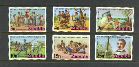 Q876   Zambia   1973    Dr. Livingstone    6v.   MNH Cover