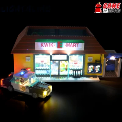 LED Light Kit for Kwik-E-Mart - Compatible with LEGO® 71016 Set - Image 1 of 4
