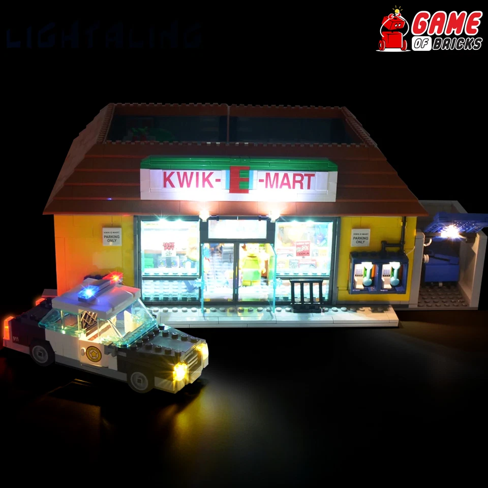 LED Light Kit for Kwik-E-Mart - Compatible with LEGO® 71016 Set - Image 1 of 4