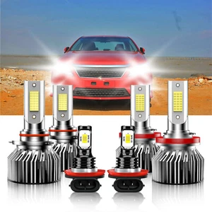For Toyota Camry 2007-2014 6x LED Headlight Hi/Lo Bulbs+Fog Lamp Combo 6000K - Bild 1 von 12