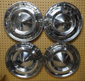 Vintage 1956 Chevrolet Belair 15" Wheel Cover Hubcaps Set Of 4 - Picture 1 of 22