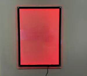 Linno® A1A2 RGB LED Beleuchtet Wandmontage Kristall Rahmen Poster Display - Bild 1 von 13