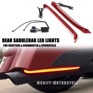 Luces LED de freno de giro para alforja lateral Indian Chieftain Dark Horse 2020-2023 - Imagen 1 de 12