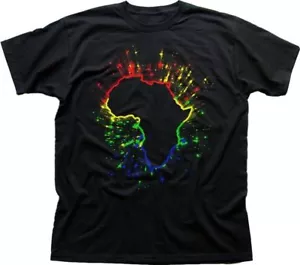 Africa Bob Marley Reggae Rasta Colours black t-shirt 9364 - Picture 1 of 2