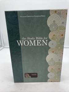 The Study Bible for Women HCSB Smoke/Slate Leather Touch Edition 2015 New In Box - Picture 1 of 13