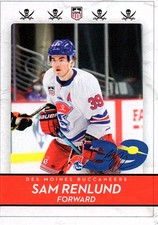 2020-21 Des Moines Buccaneers Hockey Sam Renlund Trading Card USHL