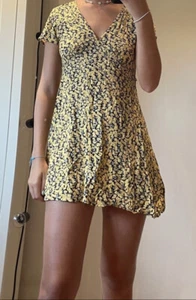 MOTEL ROCKS Yellow Floral Dress - Picture 1 of 3