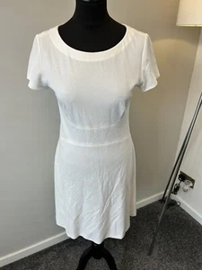 Prada White S/S Round Neck T-Shirt Dress IT44 UK 12 - Picture 1 of 8