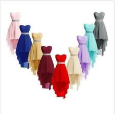 Plus Size 2-26 High Low Bridesmaid Dresses Homecoming Formal Prom Party Gown 128