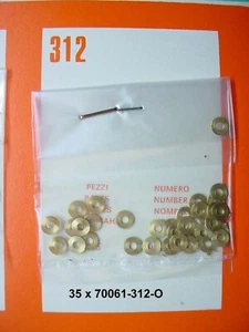 POCHER 1/8 FIAT METAL PARTS BAG 312, 70061 BRASS WASHERS 35 pieces - Picture 1 of 1