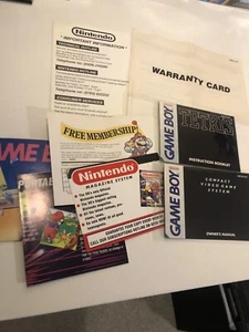 ✅ Nintendo Gameboy Warrenty Paperwork Booklets And Posters - Picture 1 of 9