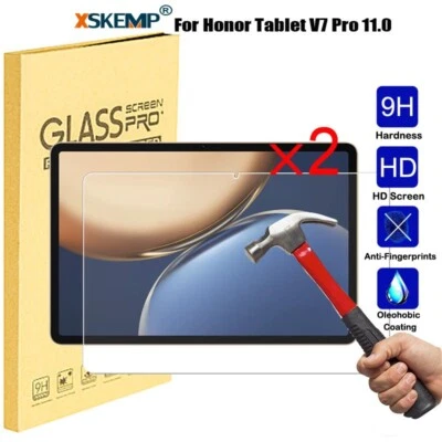 2Pcs For HUAWEI HONOR Pad V7 Pro 11 inch Screen Protector Tablet Tempered Glass - Image 1 of 4