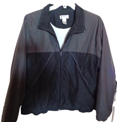 Penquin Sport Mens Zip-Up Long Sleeve Lined Jacket Windbreaker Brown/Black Sz L - Image 1 of 4