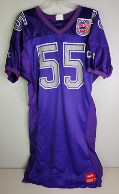 Camiseta deportiva de fútbol americano universitario TCU 125 aniversario Rawlings a medida 54 adulto de colección Foto 1 de 4