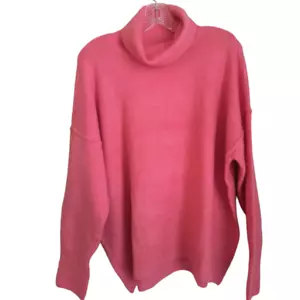 Vince Camuto Sweater Women's Sz L Pink Turtleneck Long sleeve Pullover Soft Knit - Picture 1 of 13