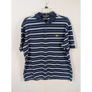 Polo Masters Collection PGA Masters blu a righe uomo taglia large - Foto 1 di 15