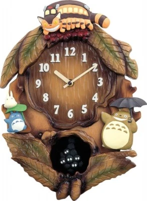 NEW Rhythm Wall Clock Neighbor Totoro Music Box M837N 4MJ837MN06 Fast Shipping - Image 1 of 3