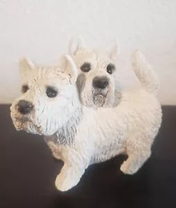 Stone Critter Westie Highland Terrier 3”x 3.5” Schnauzer Dog Figurine SC 282 - Picture 1 of 6