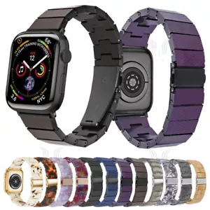 Moda Correa de Resina Reloj Banda Para Apple Watch Ultra SE Serie 9 8 7 6 5 4 3 2 - Imagen 1 de 37