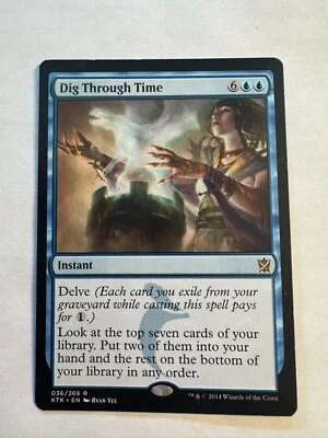 Dig Through Time Khans of Tarkir LP MTG Magic - Image 1 of 2