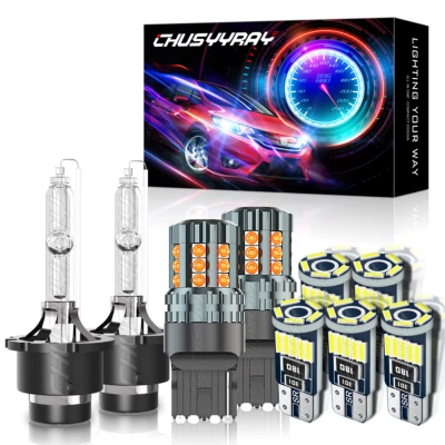 For Infiniti M37 M56 2011-2013 LED Headlight+Side Marker+Turn Signal Light Bulbs - Image 1 of 4