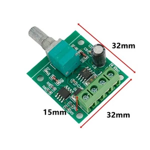 DC Motor Drehzahlregler Ca. 26*26mm Controller DC 0-2A 1.8V/3V/5V/6V/12V - Picture 1 of 12