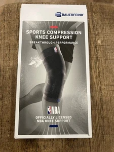 Bauerfeind Sports Compression Knee Support NBA White Size Small 11.5-12.5 NEW - Picture 1 of 8