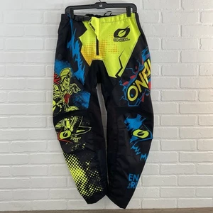 Pantalón ONeal Element The Villain 21 Pantalones Talla 34 Negro Amarillo Motocross MX Racing - Imagen 1 de 10