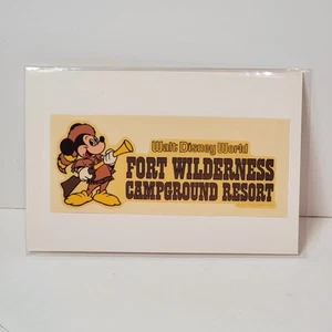 Rare Vintage Walt Disney World Fort Wilderness Campground Resort Decal PA - Picture 1 of 3