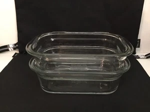 2 nuevos contenedores de almacenamiento de alimentos de vidrio brillante Rubbermaid de 3,2 tazas ~~ sin tapas - Imagen 1 de 5