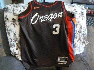 Maglia Nike NBA Portland Trailblazers CJ McCollum #3 Swingman 44 L edizione City - Foto 1 di 5