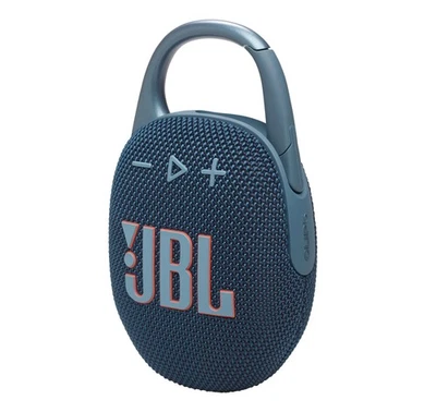 JBL Clip 5 Blue Portable Bluetooth Speaker - Image 1 of 4
