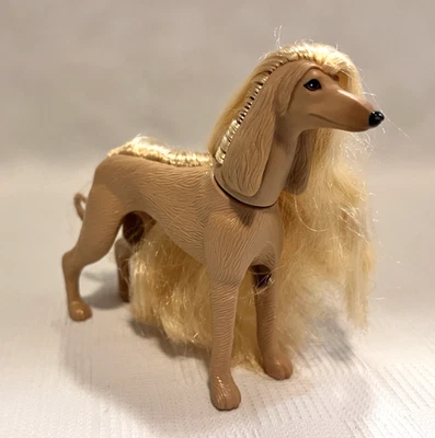 Barbie Mattel Glam n' Groom Pets Lacey the Afghan Hound Dog 1999 de colección Foto 1 de 4