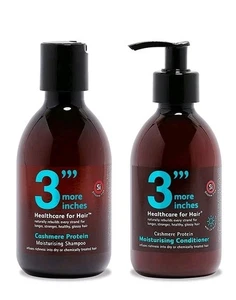 3"'More Inches Cashmere Protein Moisturising Shampoo & Conditioner 2x 250ml - Picture 1 of 2