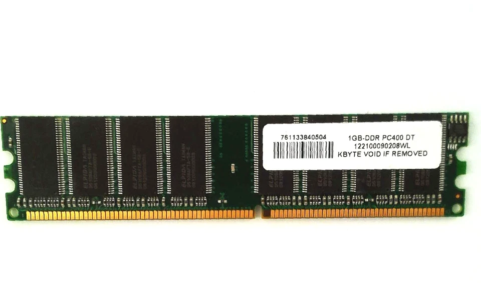Kbyte 🔧 1GB DDR1-400 (PC-3200 / PC400) Desktop Memory Module 🟥 ☆ - Image 1 of 2