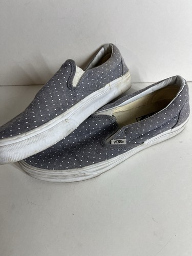 VANS slip on grigio con pois bianchi US uomo 8 5 donna 10
