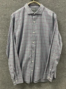 Bonobos Hemd Herren Gr. XL blau lila kariert angeraut 100% Baumwolle Slim Fit - Bild 1 von 7