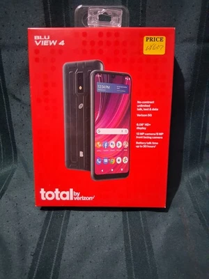 Total by Verizon Blu View 4 32GB Black B135DL Smartphone WP607 - Image 1 of 2